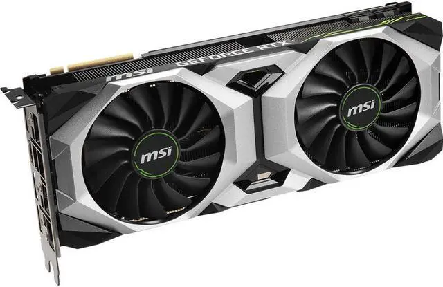 Alt view image 2 of 7 - MSI G208TVGP11 Gaming GeForce RTX 2080 Ti 11GB GDRR6 352-bit HDMI/DP Ray Tracing Turing Architecture Graphics Card (RTX 2080 Ti Ventus GP)