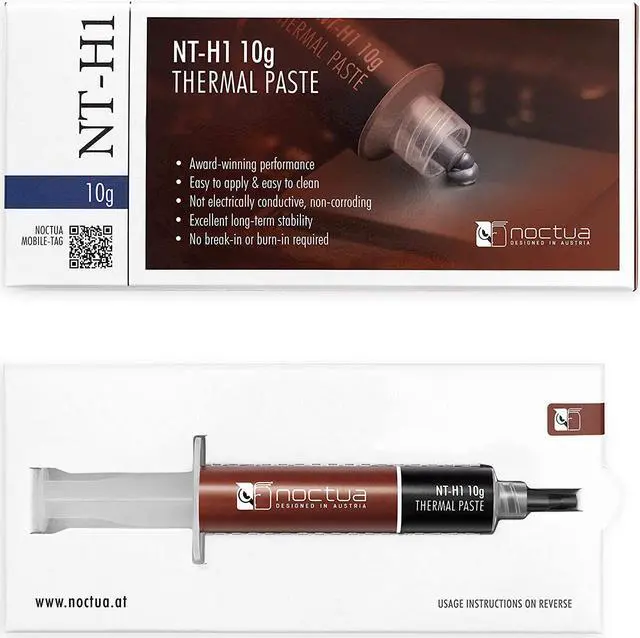 Alt view image 2 of 3 - Noctua NT-H1 10g, Pro-Grade Thermal Compound Paste (10g)