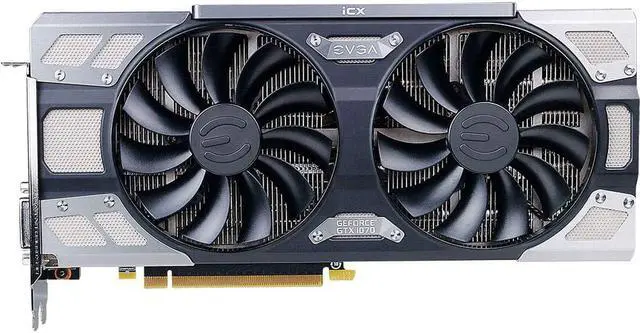 Alt view image 7 of 7 - EVGA NVIDIA GeForce GTX 1070 FTW2 DT Gaming 8GB GDDR5 DVI/HDMI/3DisplayPort PCI-Express Video Card w/ iCX - 9 Thermal Sensors & RGB LED G/P/M