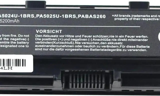 Alt view image 6 of 6 - Bay Valley PartsReplacement Laptop Battery PA5024U-1BRS PA5023U-1BRS for Toshiba Satellite PRO C850 C855 C855D C55 C55T M800 L855 L875D P855 S855 L850 P800