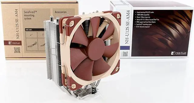 Alt view image 4 of 5 - Noctua NH-U12S SE-AM4, Premium CPU Cooler for AMD AM4 (Brown)