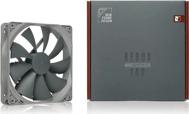Alt view image 4 of 7 - Noctua NF-P14s redux-1200 PWM, Quiet Fan, 4-Pin, 1200 RPM (140mm, Grey)