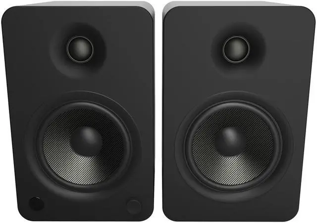 Alt view image 7 of 13 - Kanto YU6 Powered Bookshelf Speakers with Built-In Bluetooth - Pair (Matte Black)
