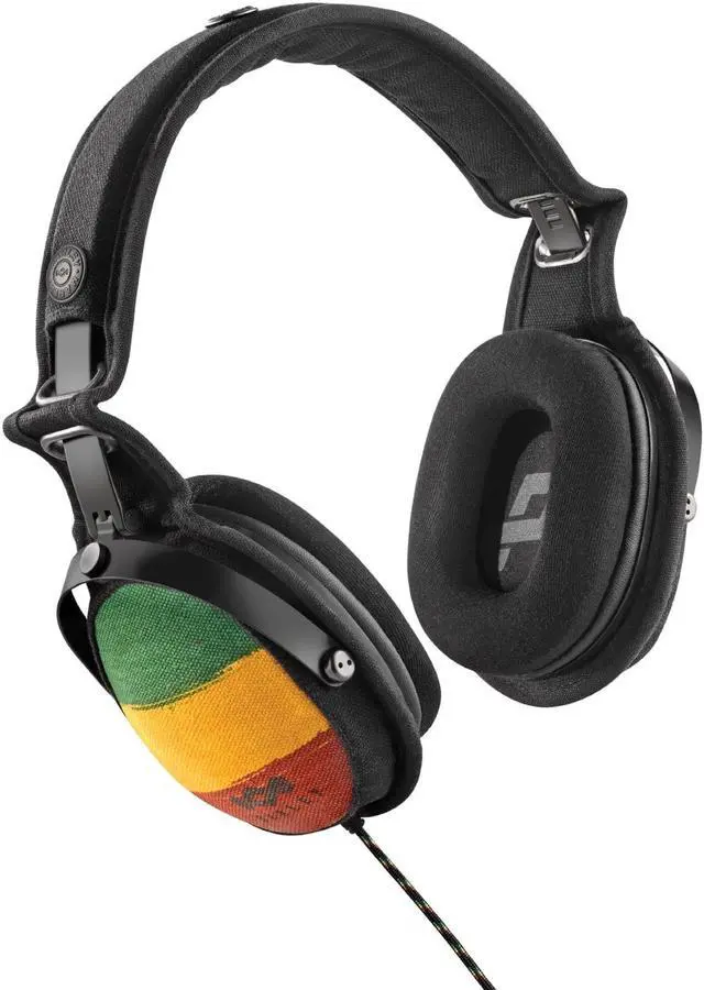 Alt view image 3 of 6 - The House of Marley Rise Up Rasta On-Ear Headphones