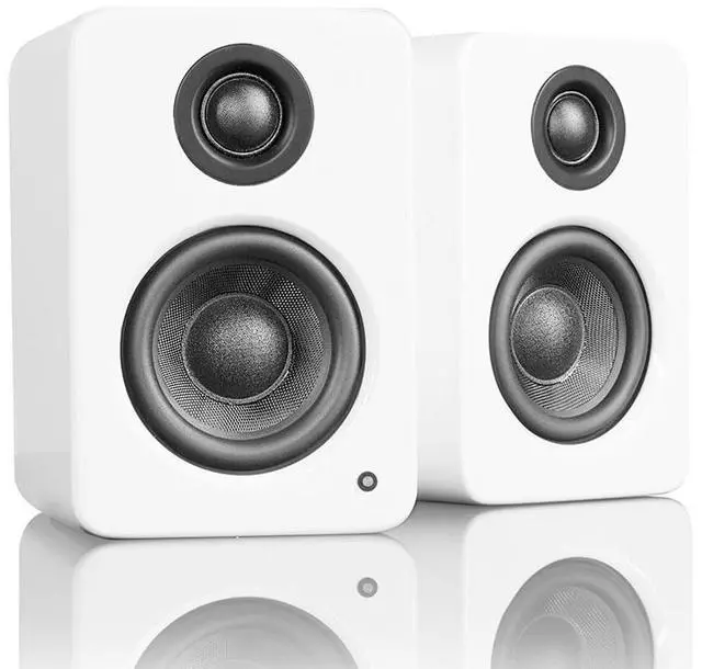 Alt view image 6 of 13 - Kanto YU2 Powered Desktop Speakers - Pair (Matte White)