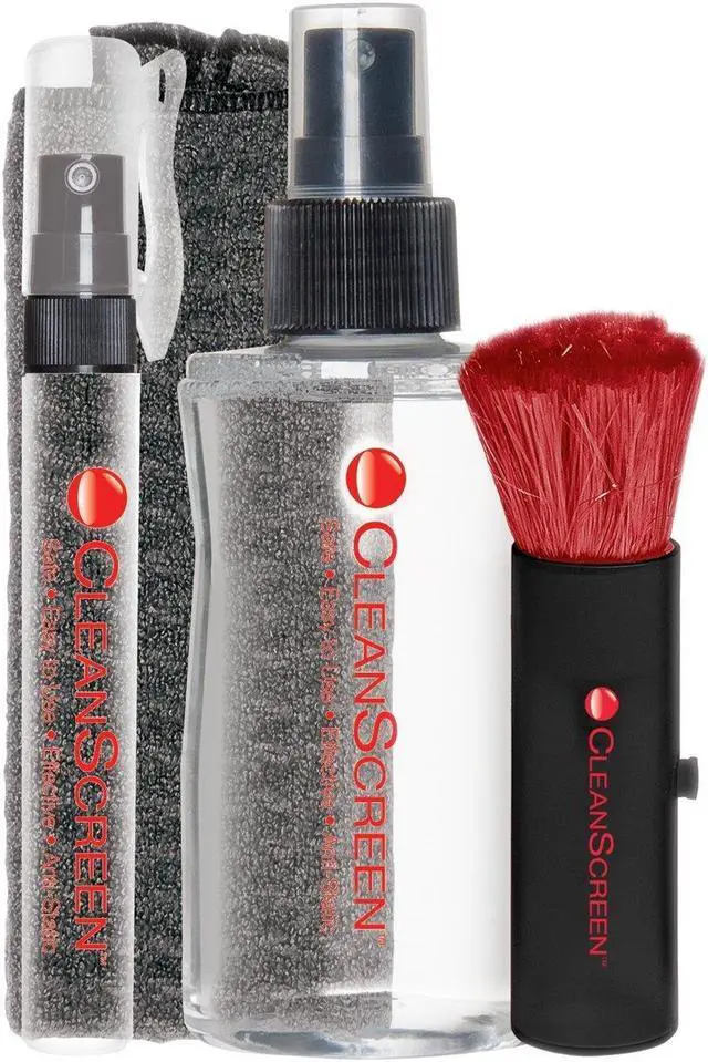 Alt view image 4 of 7 - AudioQuest CleanScreen Kit with Cleaning Fluid, Microfiber Cloth, and Retractable Brush