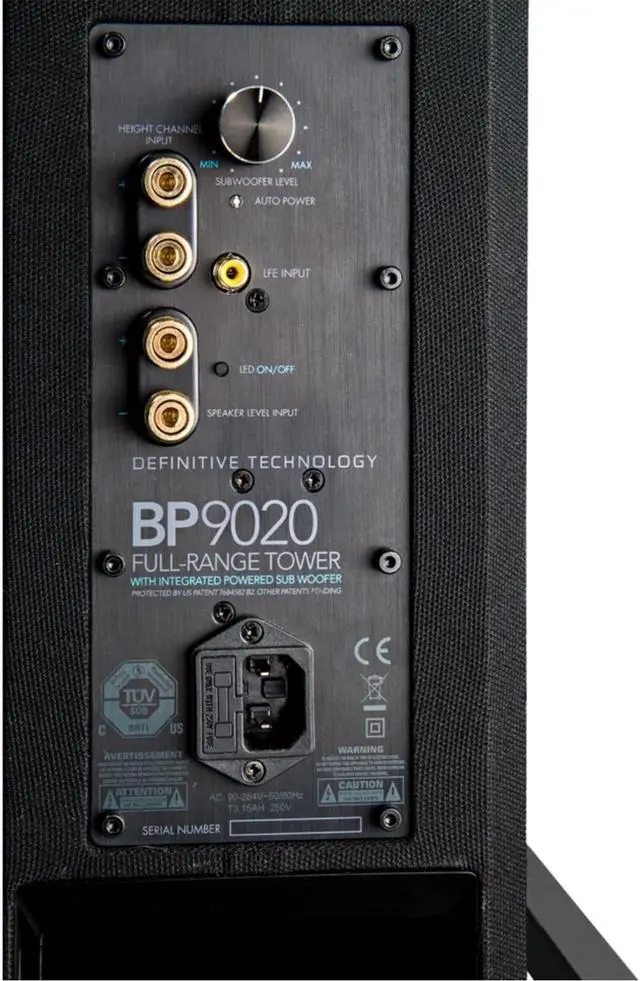 Alt view image 6 of 14 - Definitive Technology BP-9020 Tower Speaker with 8" Powered Subwoofer (Single)