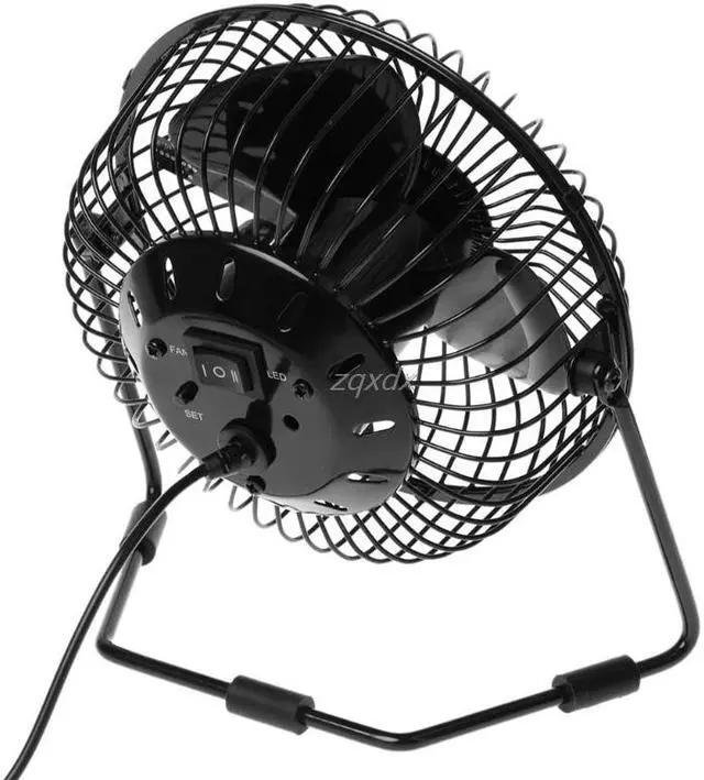 Alt view image 4 of 6 - 360 Degree Rotation USB LED Display RGB DIY Programmable Cooling Fan for Home Office PC Z11 Drop ship