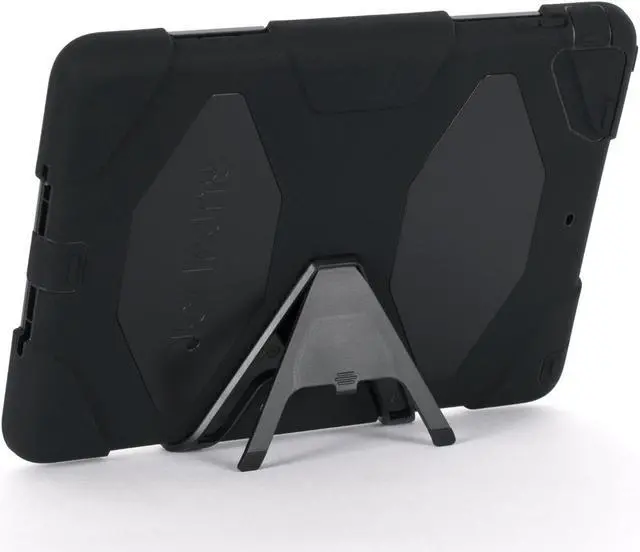Main image of Griffin Survivor Case for Apple IPad Air, Black, Black, And Black, Retail Packaged (GB36307)