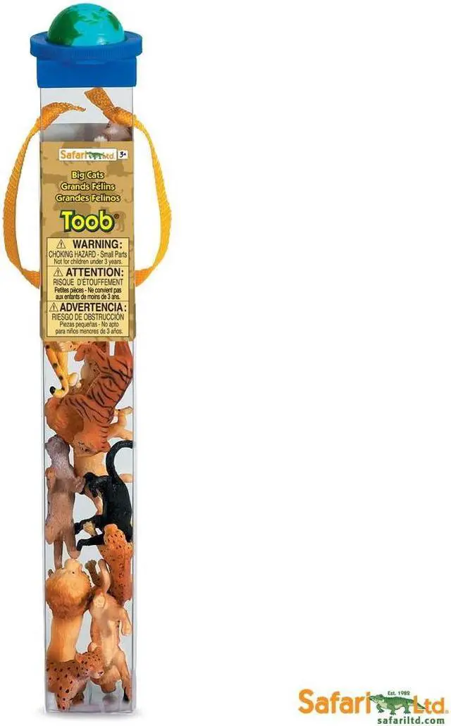 Alt view image 7 of 18 - Plastic Miniatures In Toobs-Big Cats