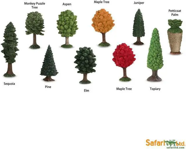 Alt view image 6 of 16 - Plastic Miniatures In Toobs-Trees