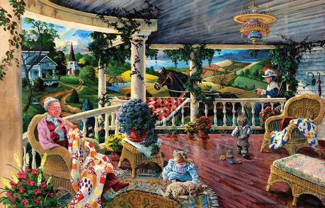 Main image of Afternoon with Grandma 1000 Piece Jigsaw Puzzle by SunsOut