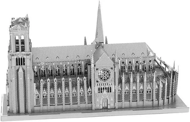 Alt view image 3 of 11 - ICONX 3D Metal Model Kits Notre Dame