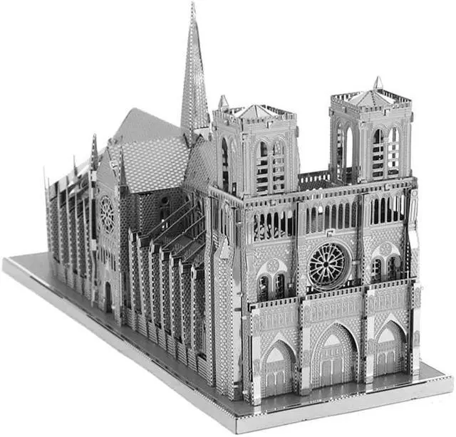 Alt view image 4 of 11 - ICONX 3D Metal Model Kits Notre Dame