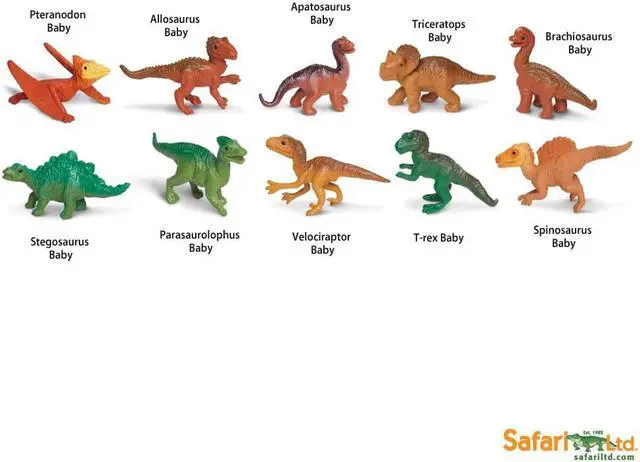 Alt view image 7 of 14 - Plastic Miniatures In Toobs-Dino Babies