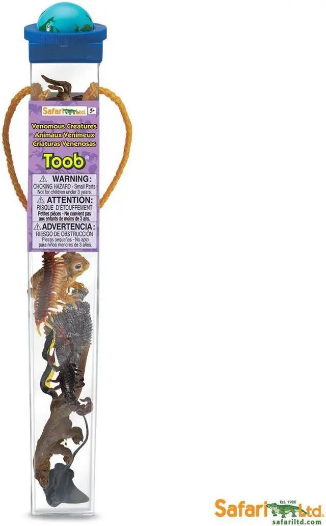 Alt view image 5 of 12 - Plastic Miniatures In Toobs-Venomous Creatures