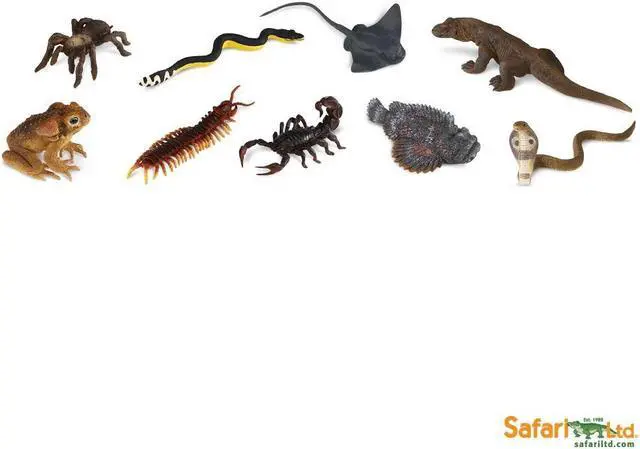 Alt view image 6 of 12 - Plastic Miniatures In Toobs-Venomous Creatures