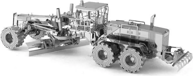 Alt view image 2 of 10 - Metal Earth 3D Laser Cut Model Kit CAT Motor Grader