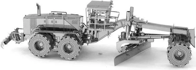 Alt view image 4 of 10 - Metal Earth 3D Laser Cut Model Kit CAT Motor Grader