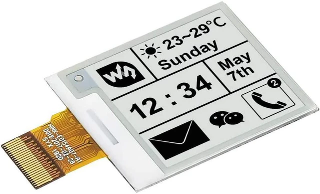 Alt view image 4 of 5 - Waveshare 1.54inch e-Paper Display Module, 200x200 Resolution, Compatible with Raspberry/STM32