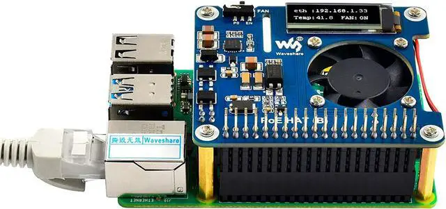 Alt view image 6 of 7 - waveshare POE HAT (B) for Raspberry Pi 4B/3B+,Power Over Ethernet HAT,Support 802.3af PoE Network,802.3af Power-Sourcing Equipment Required