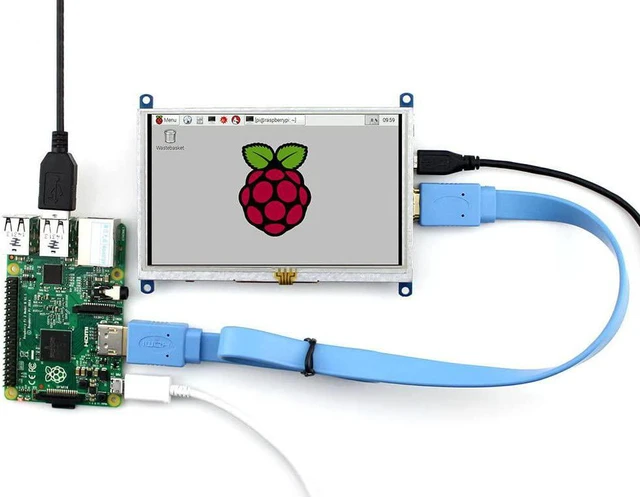 Main image of Waveshare 5inch TFT Resistive Touch Screen Display Module HDMI Interface for Rapsberry Pi 5/4/ A/A+/B/B+/2 B/3 B & Banana pi & Beaglebone Black Provide Images Supports Various System