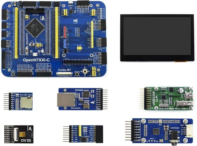 Main image of Waveshare OpenH743I-C Package A with 4.3inch Capacitive Touch LCD the STM32 Development Board Designed for the STM32H743IIT6 Microcontroller