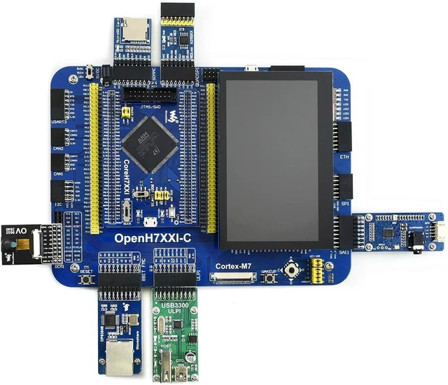 Alt view image 2 of 7 - Waveshare OpenH743I-C Package A with 4.3inch Capacitive Touch LCD the STM32 Development Board Designed for the STM32H743IIT6 Microcontroller