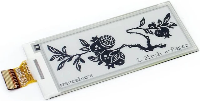 Alt view image 2 of 3 - Waveshare 2.9inch Raw e-Paper Compatible with Jetson Nano/Raspberry Pi 4B/ 3B+/ 3A+/ 3B/ 2B/ 1B+/ 1A+/ Zero 2 W/Zero W/Zero