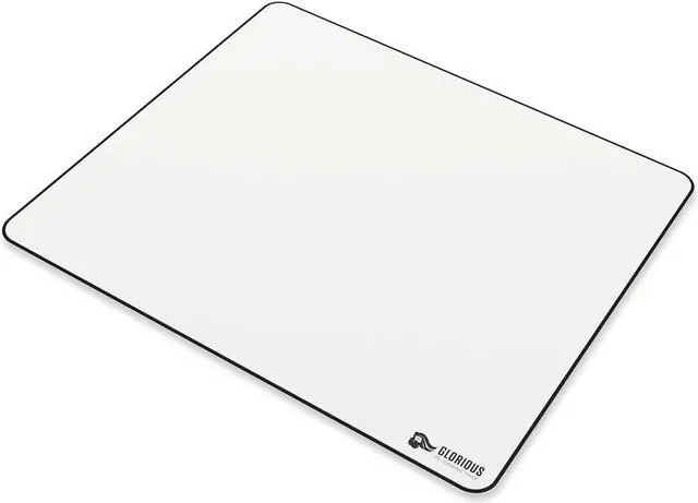 Alt view image 2 of 7 - Large Gaming Mouse Pad for Desk - Rubber Base Computer Mouse Mat - Durable Mouse Mat - Cloth Mousepad with Stitched Edges - White Cloth Mousepad | 16x18 (GW-XL)