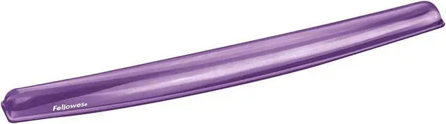 Main image of Fellowes Gel Crystals Wrist Rest, Purple (91437)