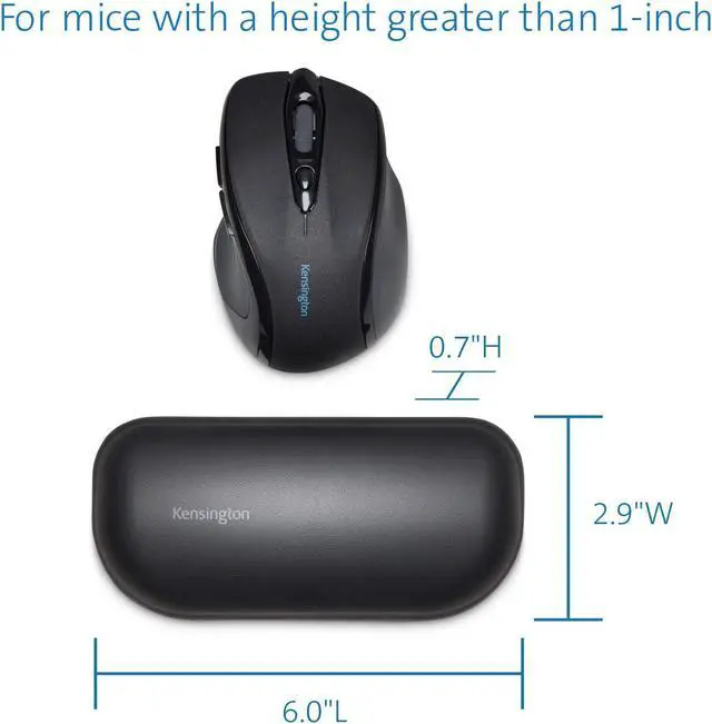 Alt view image 5 of 6 - ErgoSoft Wrist Rest for Standard Mouse Black (K52802WW) 2.9 x 0.7 x 6 inches