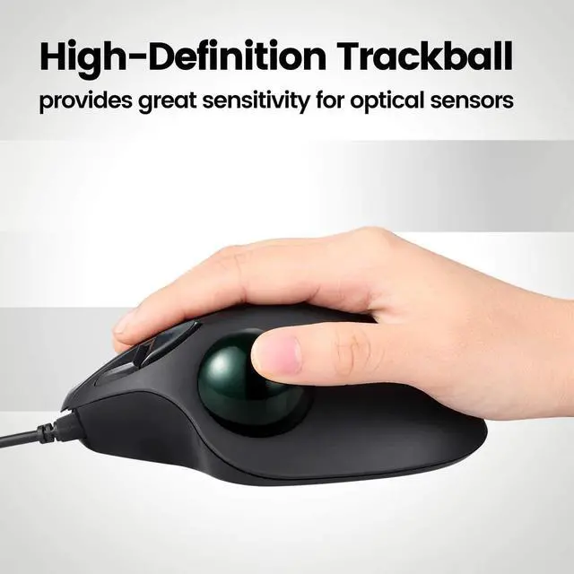 Alt view image 5 of 7 - Perixx Peripro-303GLG Trackball, 1.34 Inch Replacement Ball for Perimice and M570, Glossy Green