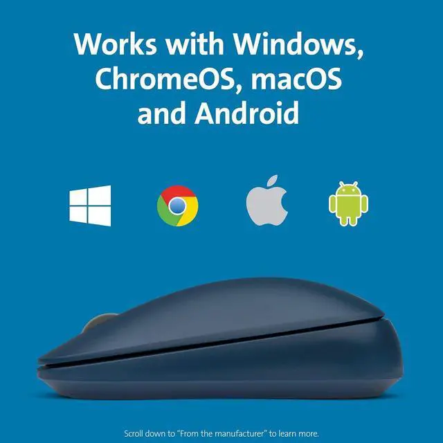 Alt view image 6 of 7 - Kensington SureTrack Dual Wireless Mouse- Blue (K75350WW)