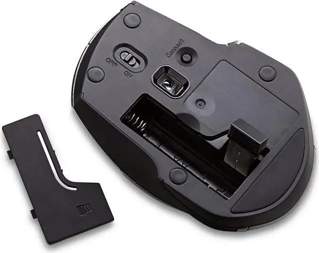 Alt view image 3 of 5 - Verbatim 2.4G Wireless 6-Button LED Ergonomic Deluxe Mouse - Computer Mouse with Nano Receiver for Mac and PC  Black,Graphite (Pack of 2)