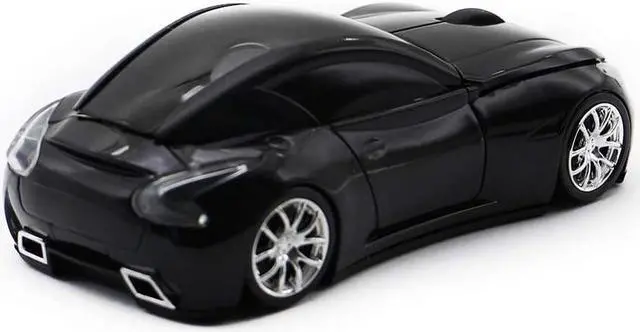 Alt view image 7 of 7 - ECOiNVA Wireless Sports Car Mouse Desktop Laptop Computer Optical Mouse Mice AAA Battery Nano USB 2.4GHz Gaming Mouse (Black)