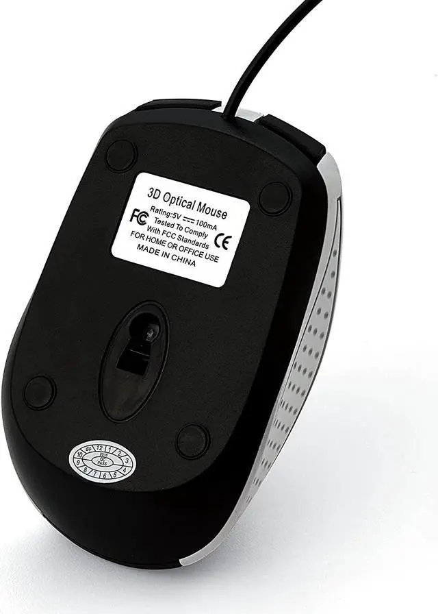 Alt view image 4 of 5 - Verbatim Corded Notebook Optical Mouse - White