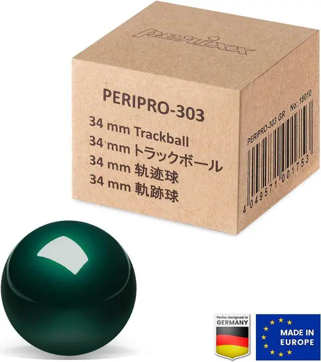 Alt view image 6 of 7 - Perixx Peripro-303GLG Trackball, 1.34 Inch Replacement Ball for Perimice and M570, Glossy Green