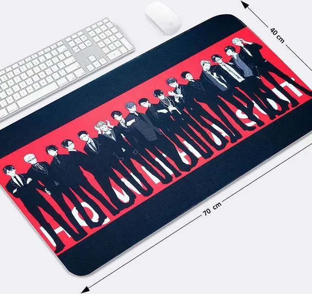 Alt view image 4 of 4 - Anime Haikyuu Mouse Pad, Large Extended Gaming Anime Mousepad,Non-Slip Water-Resistant Rubber Cloth Mouse Mat(27.6"x15.7")