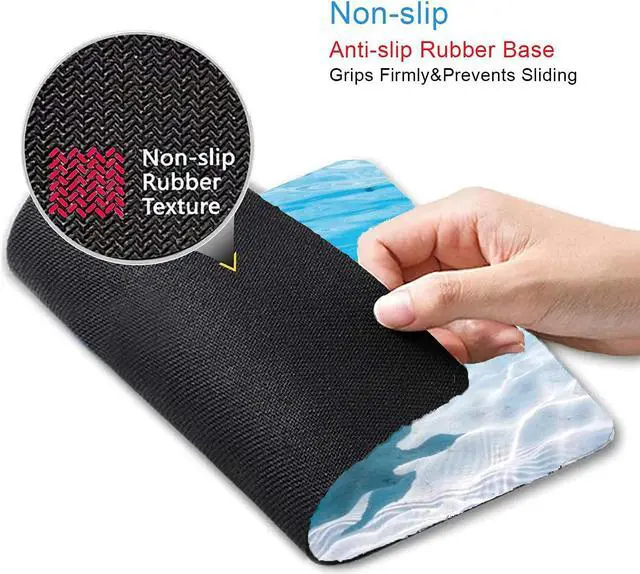 Alt view image 3 of 6 - Sea Turtle Mouse Pad Non-Slip Rubber Base Gaming MousePads for Computers Laptop Office Cute Mouse Pads with Designs for Women 9.5x7.9x0.12 Inch(240mm x 200mm x 3mm)