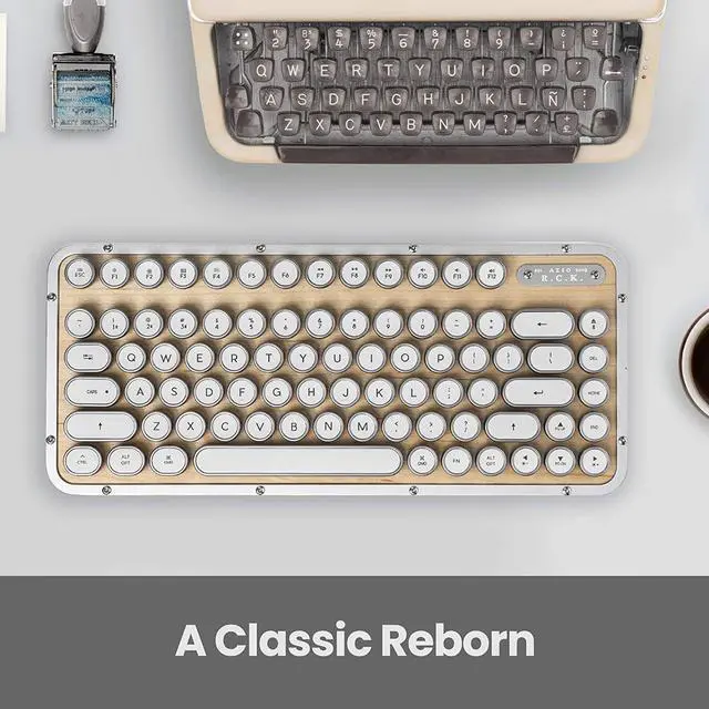 Alt view image 3 of 7 - Azio Retro Compact Keyboard
