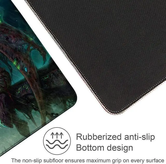 Alt view image 3 of 6 - Xushop Gaming Mouse Pad, Large Extended Mouse Pad with Stitched Edge (35.4x15.7 in) XXL Desk Mat for Gamer, Office & Home (90x40 illd long014)