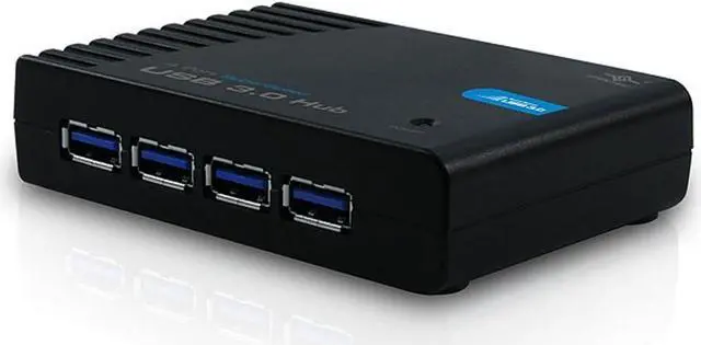 Alt view image 5 of 5 - Vantec UGT-MH430U3 4-Port SuperSpeed USB 3.0 Hub (Black)