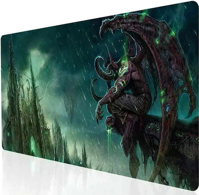 Main image of Xushop Gaming Mouse Pad, Large Extended Mouse Pad with Stitched Edge (35.4x15.7 in) XXL Desk Mat for Gamer, Office & Home (90x40 illd long014)