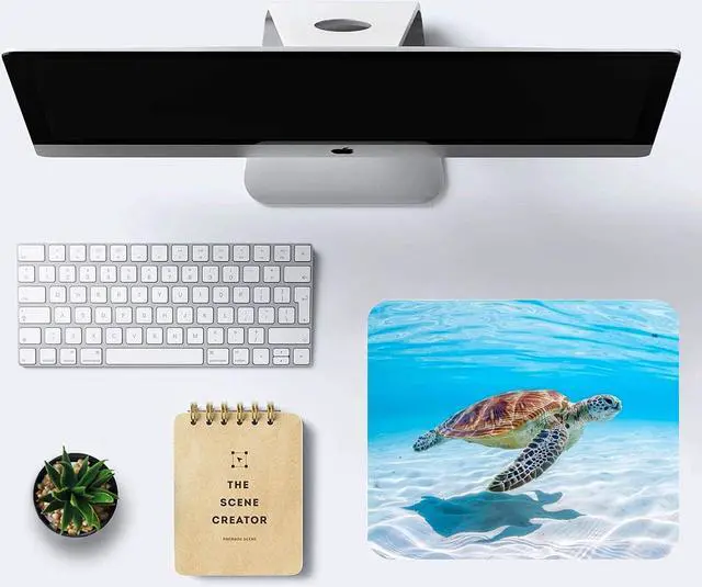 Alt view image 6 of 6 - Sea Turtle Mouse Pad Non-Slip Rubber Base Gaming MousePads for Computers Laptop Office Cute Mouse Pads with Designs for Women 9.5x7.9x0.12 Inch(240mm x 200mm x 3mm)