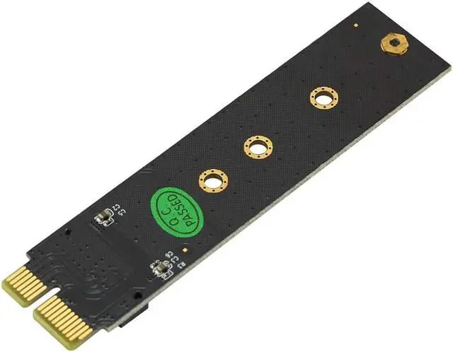 Alt view image 5 of 7 - JMT PCI-E PCI Express 3.0 X1 to M.2 M Key Interface NVMe SSD PCIE M.2 Riser Card Adapter Heatsink SSD 2230 2242 2260 2280 Full Speed (with Silver Heatsink)