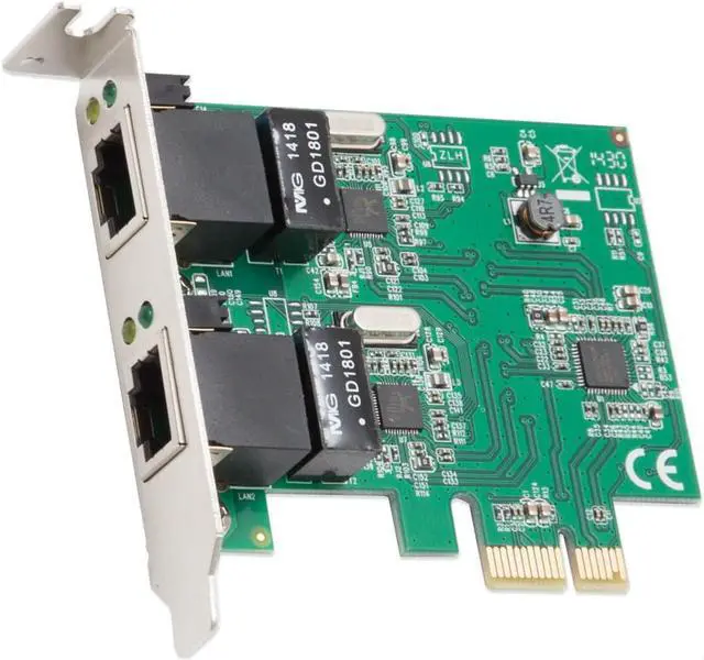 Alt view image 6 of 7 - Syba Dual Port Gigabit Ethernet PCI Express 2.1 PCI-E x1 Network Adapter Card (NIC) 10/100/1000 Mbps Card with Realtek RTL8111 Chipset, 2 Port (SD-PEX24041)