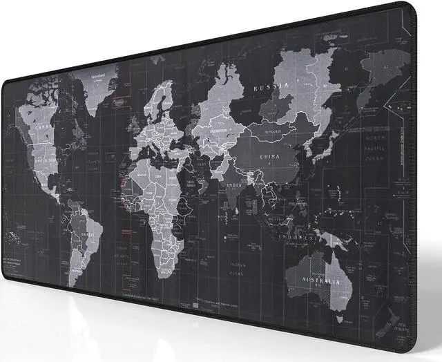 Main image of HD Map Gaming Mouse Pad XX Large Mouse Pads 35.4X15.74 in Extended Computer Mouse Mat for Wireless Mouse Keyboard with Stitched Edges Waterproof Non-Slip Base Mousepads for Office Home Game Lovers