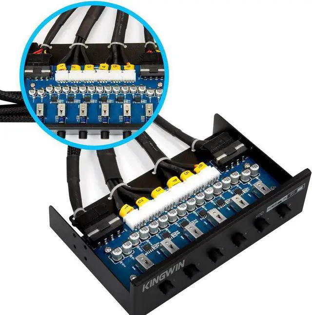 Alt view image 5 of 6 - Kingwin Hard Drive Power Switch Module for 2.5 inch/3.5 inch SATA HDD/SSD. Optimized for SSD, Power On or Off HDDs as Wish, Controls up to Six HDDs, and Provide Longevity to Your Hard Drives
