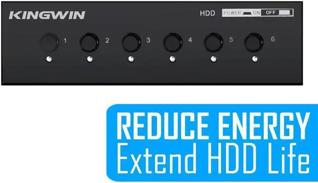 Alt view image 6 of 6 - Kingwin Hard Drive Power Switch Module for 2.5 inch/3.5 inch SATA HDD/SSD. Optimized for SSD, Power On or Off HDDs as Wish, Controls up to Six HDDs, and Provide Longevity to Your Hard Drives